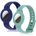 Airtag Bracelet for Kids Adjustable Airtag Watch-Style Wristband, Waterproof Silicone Airtag Holder, Compatible with Apple Airtag, 2-Pack / 8-Pack air tag Bracelet