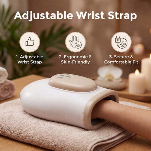 Hand Massager with Heat and Compression, 30S Rapid Heat 3D Air Compression Hand Massager for Arthritis and Carpal Tunnel, Cordless Rechargeable Hand & Wrist Massager Ideal Gift for Men Women